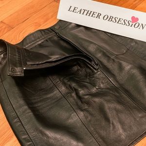 **NEW** Real NON treated vintage leather skirt